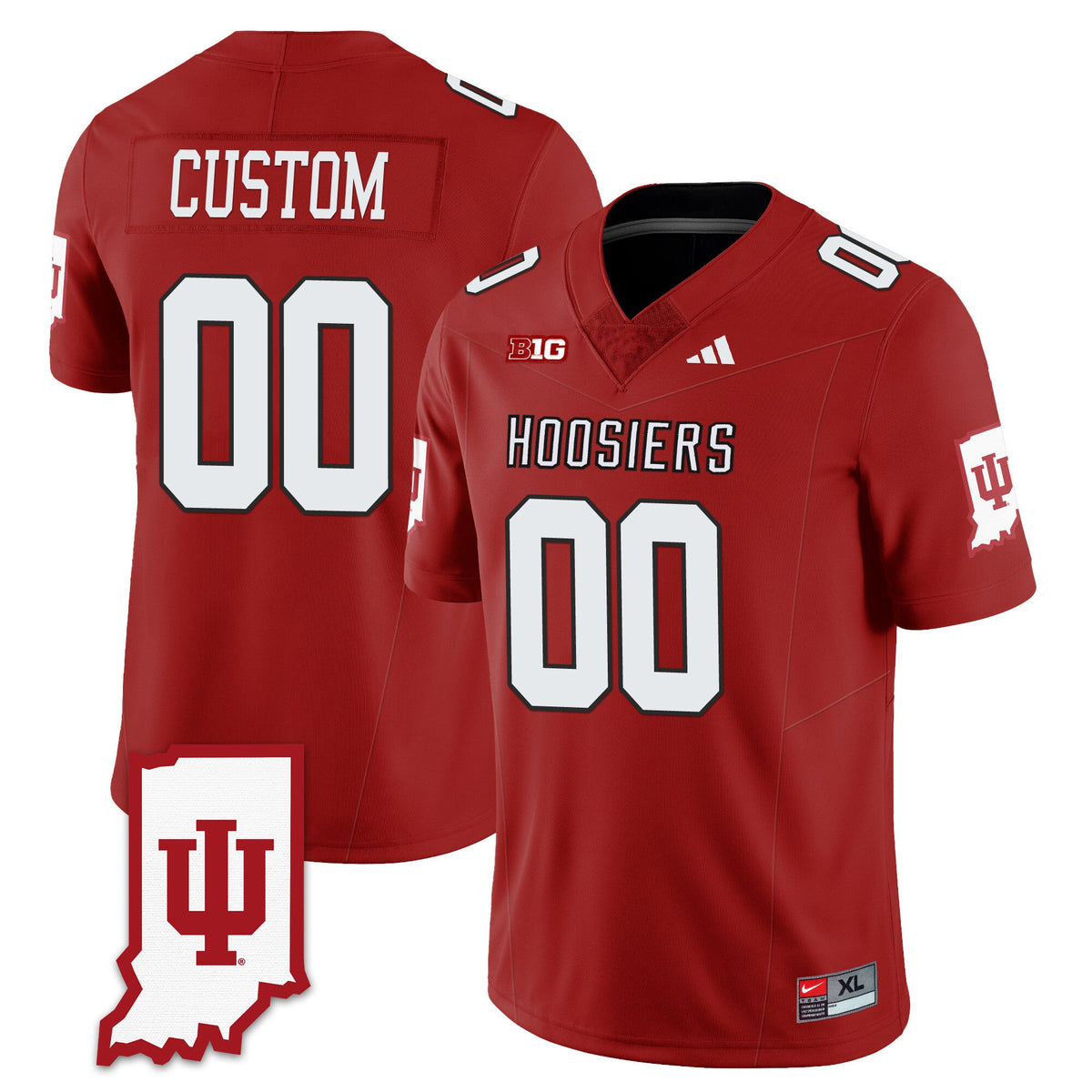 Custom Indiana Hoosiers Football Limited Vapor Jersey - All Stitched - image 1