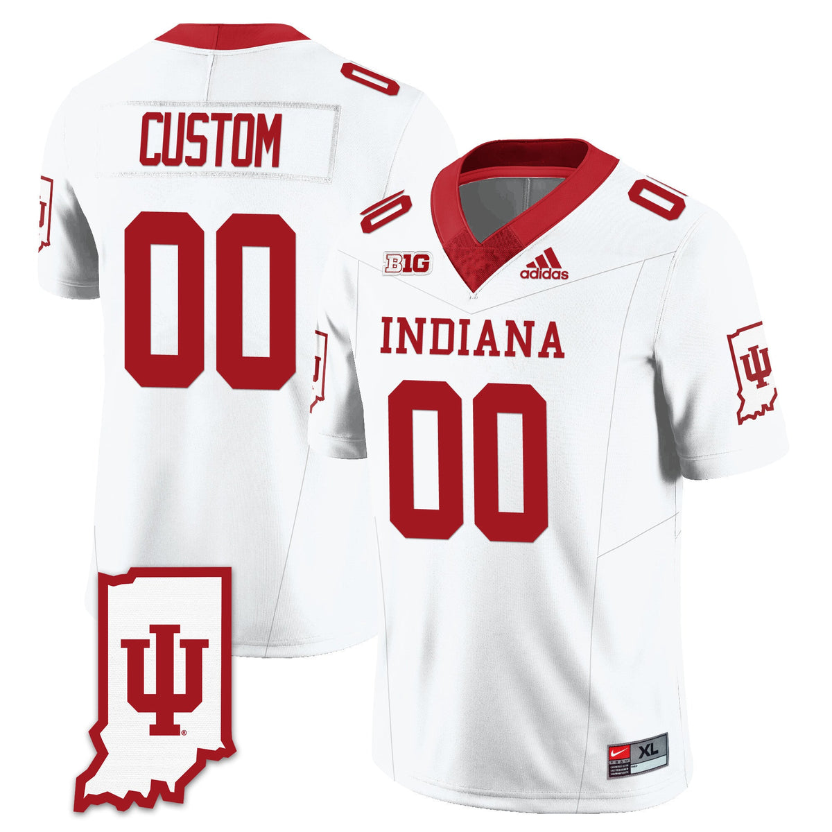 Custom Indiana Hoosiers Football Limited Vapor Jersey - All Stitched - image 6
