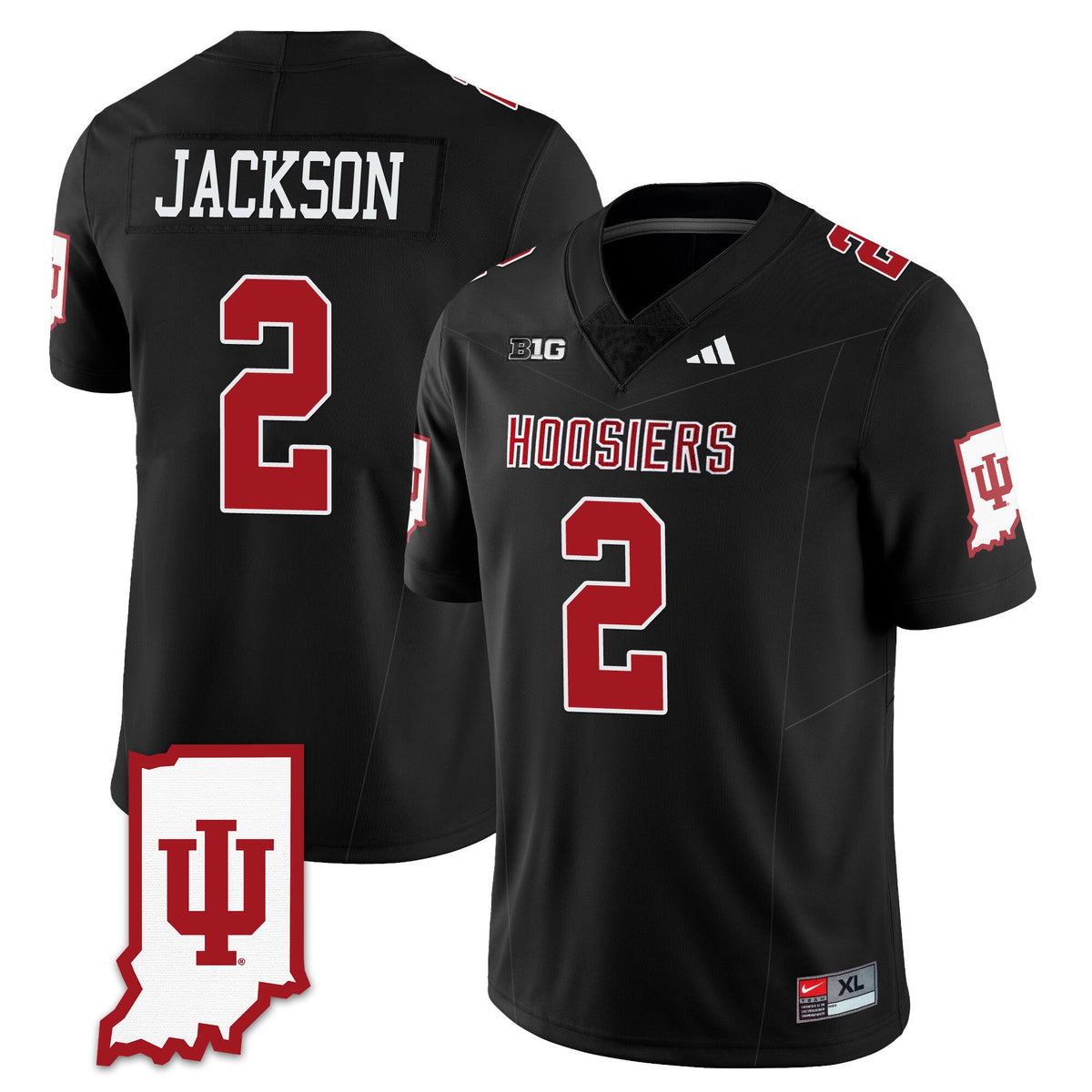 Men's Indiana Hoosiers Football Jersey All Stitched - Indiana Map - image 8