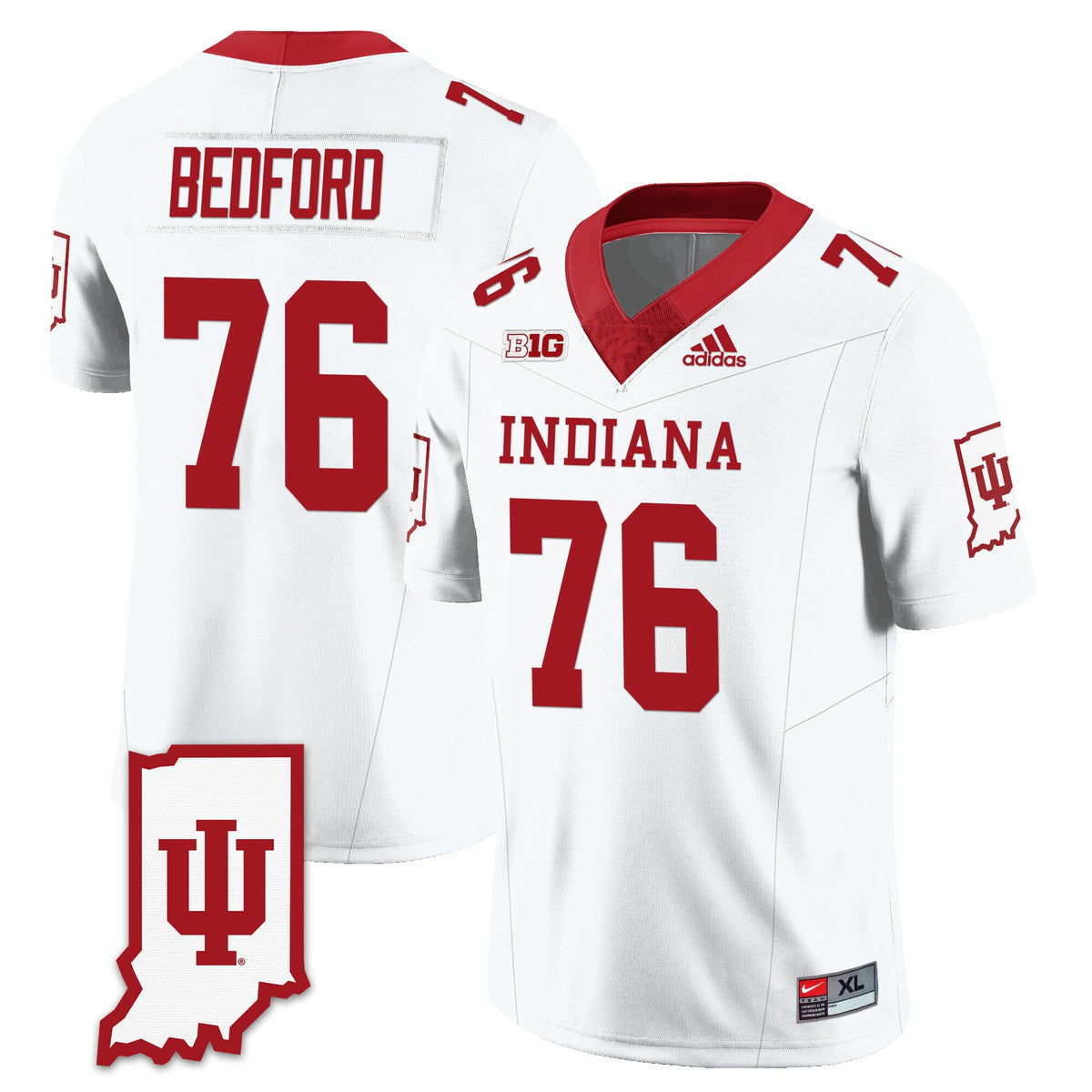Men's Indiana Hoosiers Football Jersey All Stitched - Indiana Map - image 20