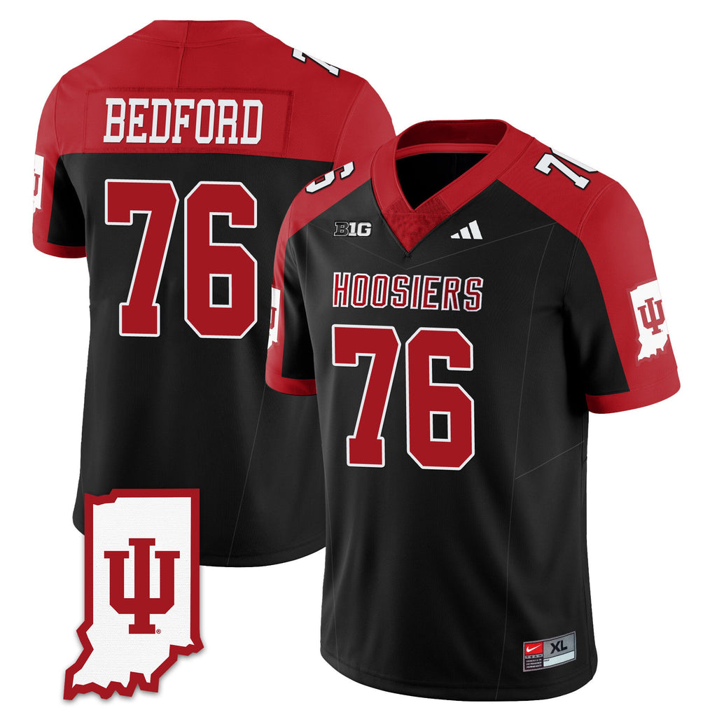 Men's Indiana Hoosiers Football Jersey All Stitched - Indiana Map - image 11