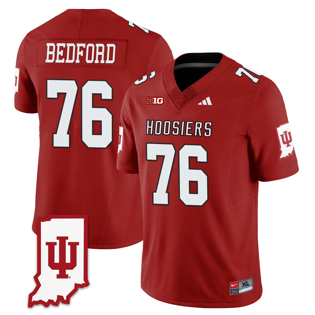 Men's Indiana Hoosiers Football Jersey All Stitched - Indiana Map - image 13