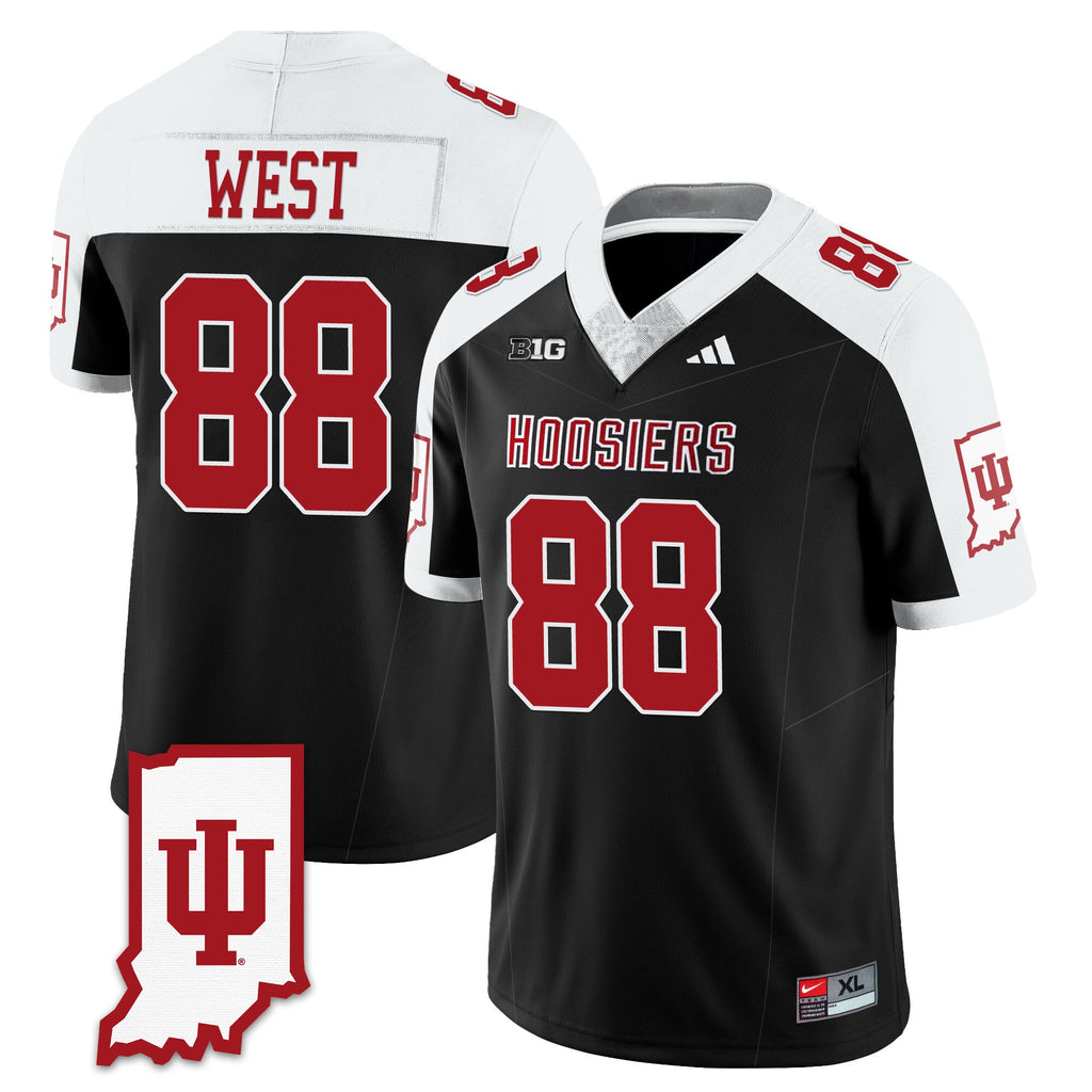 Men's Indiana Hoosiers Football Jersey All Stitched - Indiana Map - image 15