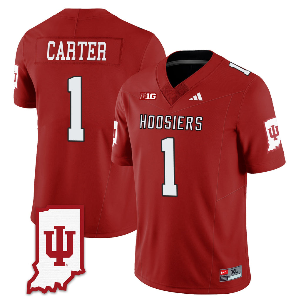Men's Indiana Hoosiers Football Jersey All Stitched - Indiana Map - image 22