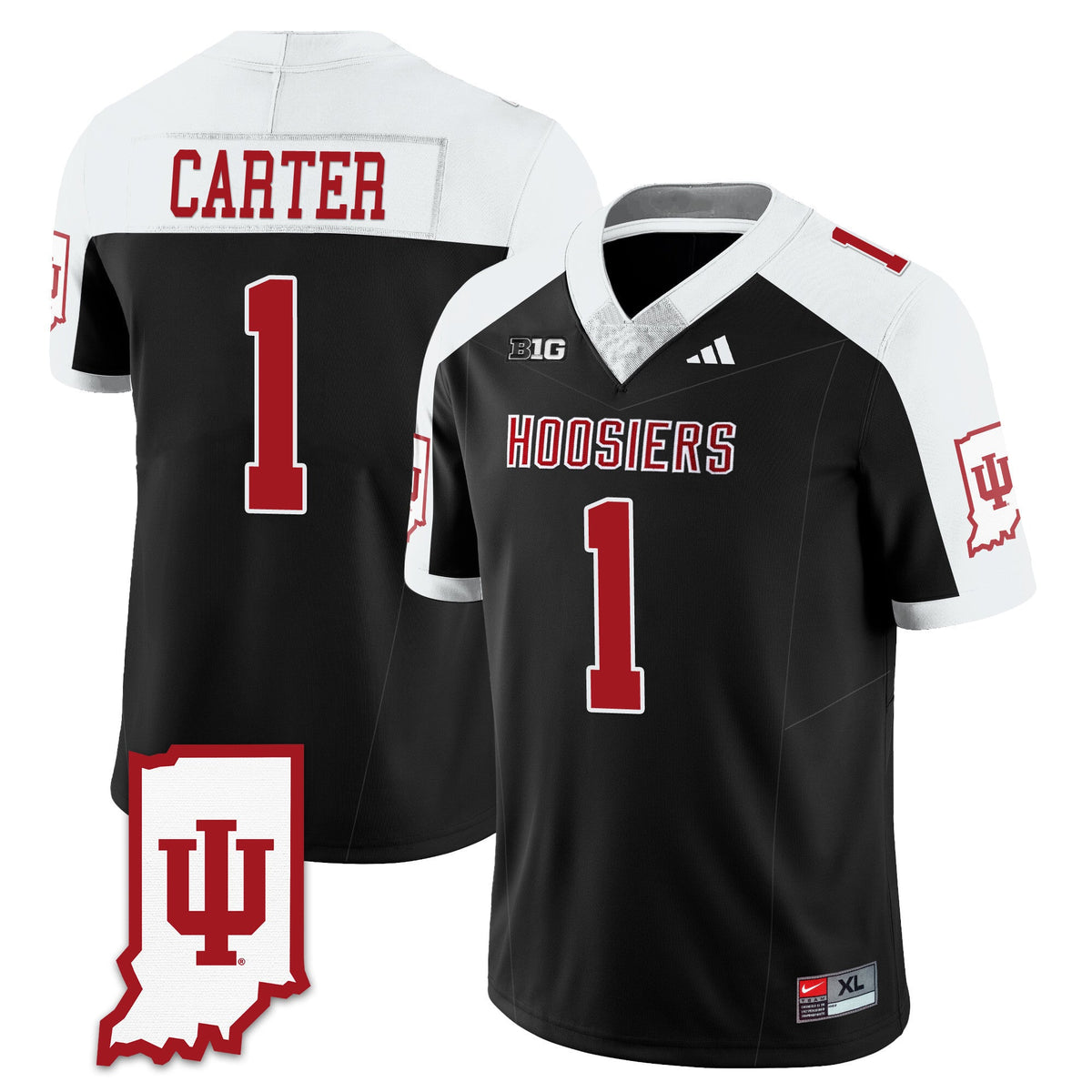Men's Indiana Hoosiers Football Jersey All Stitched - Indiana Map - image 25
