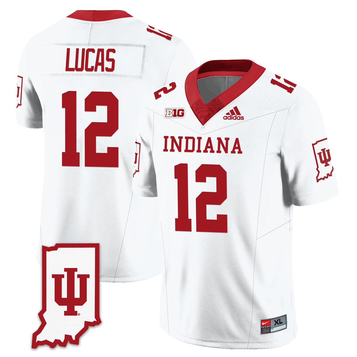 Men's Indiana Hoosiers Football Jersey All Stitched - Indiana Map - image 43