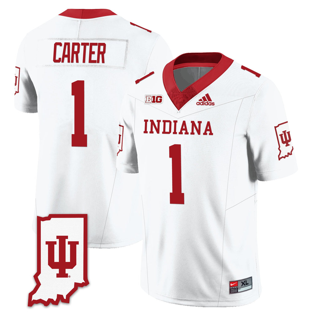 Men's Indiana Hoosiers Football Jersey All Stitched - Indiana Map - image 40