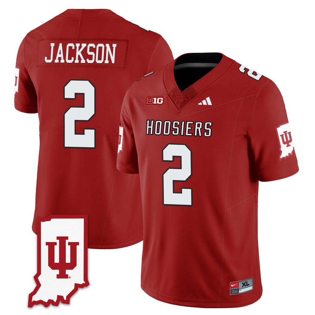 Men's Indiana Hoosiers Football Jersey All Stitched - Indiana Map - image 34