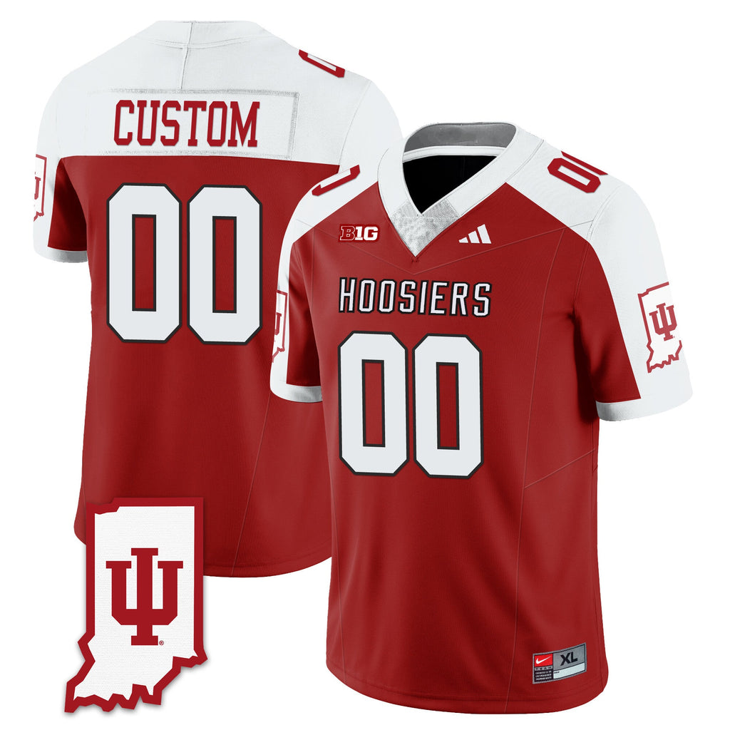 Men's Indiana Hoosiers Football Jersey All Stitched - Indiana Map - image 36