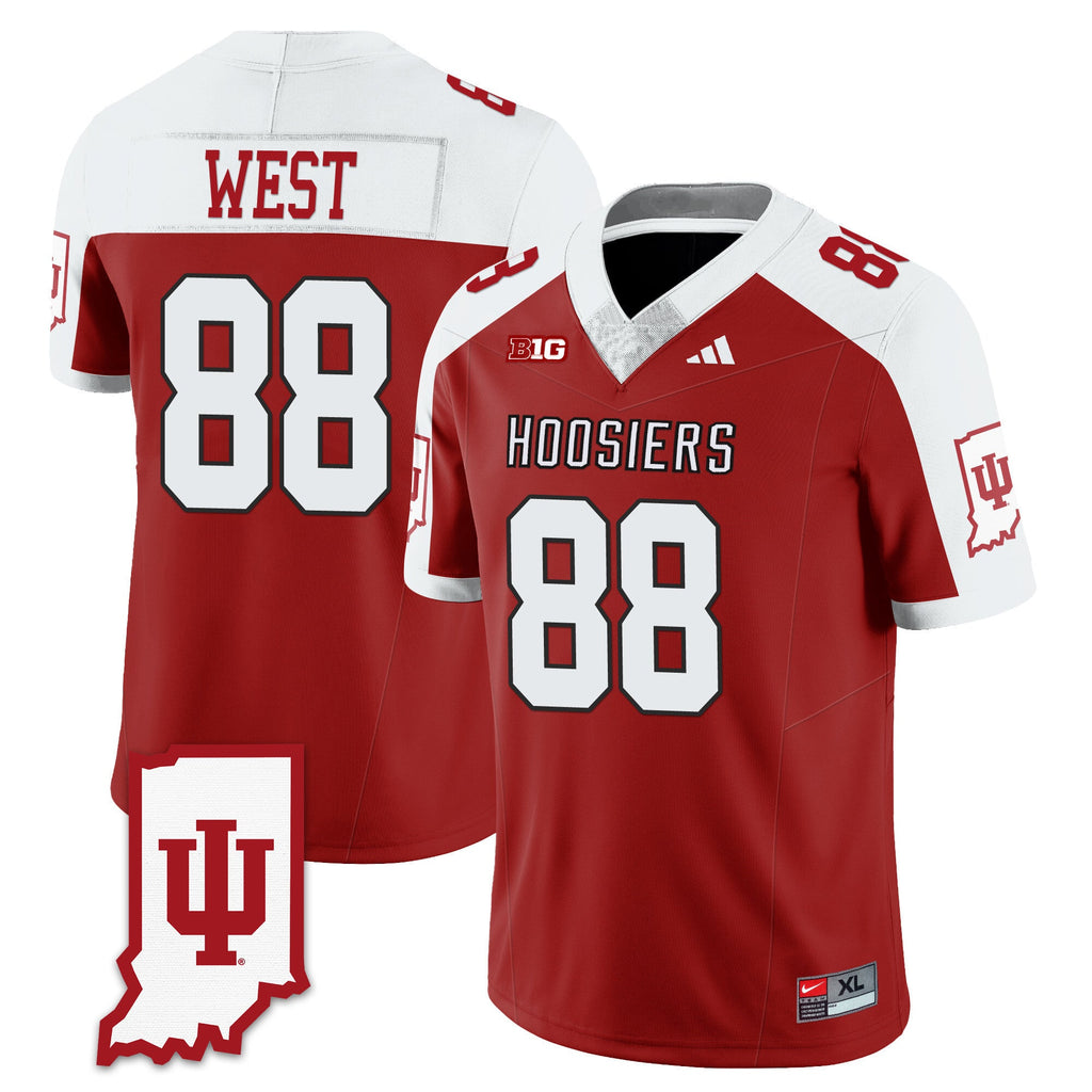 Men's Indiana Hoosiers Football Jersey All Stitched - Indiana Map - image 28
