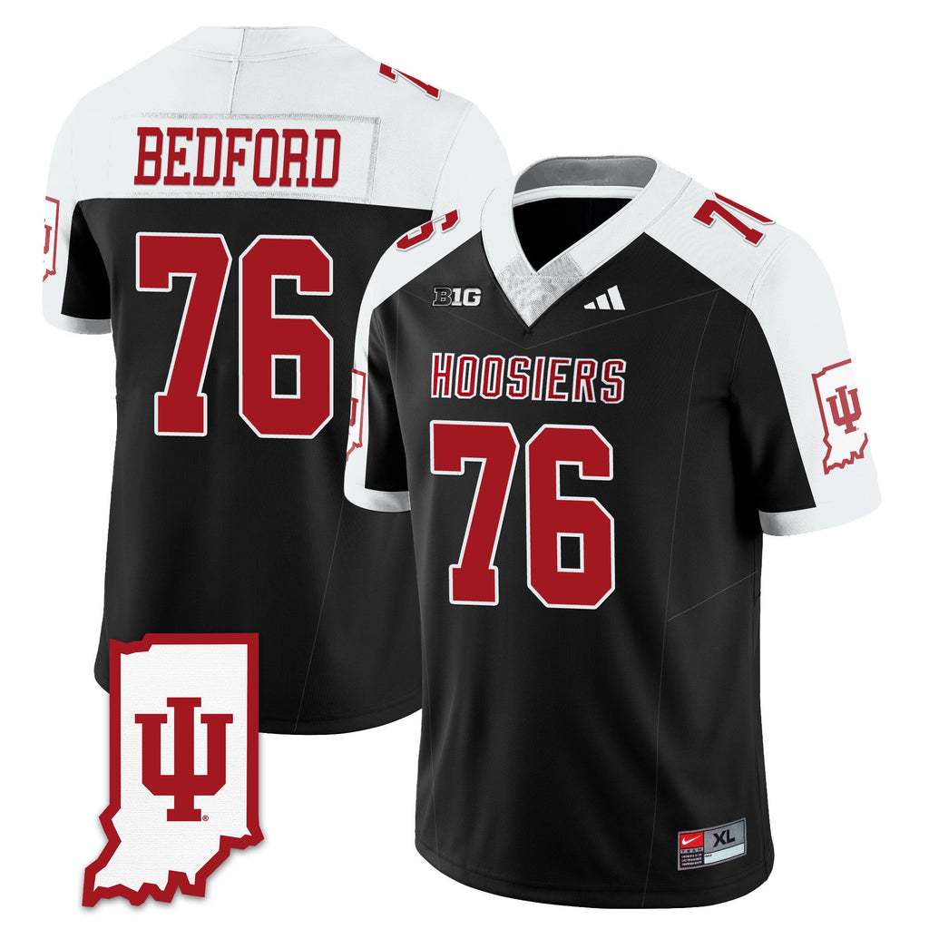 Men's Indiana Hoosiers Football Jersey All Stitched - Indiana Map - image 29