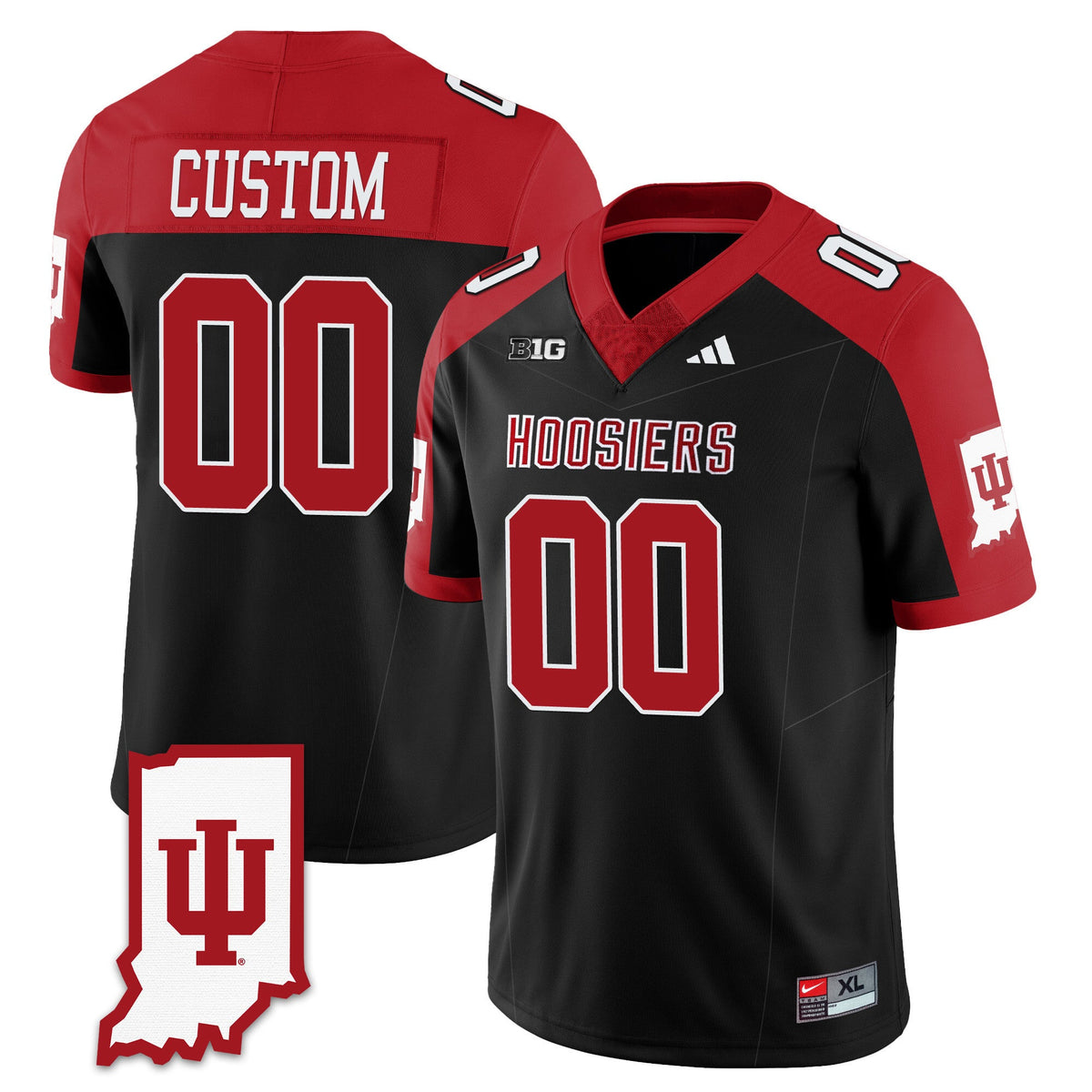 Men's Indiana Hoosiers Football Jersey All Stitched - Indiana Map - image 23