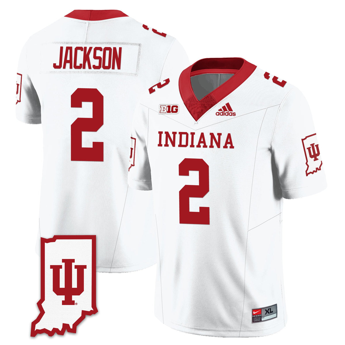 Men's Indiana Hoosiers Football Jersey All Stitched - Indiana Map - image 39