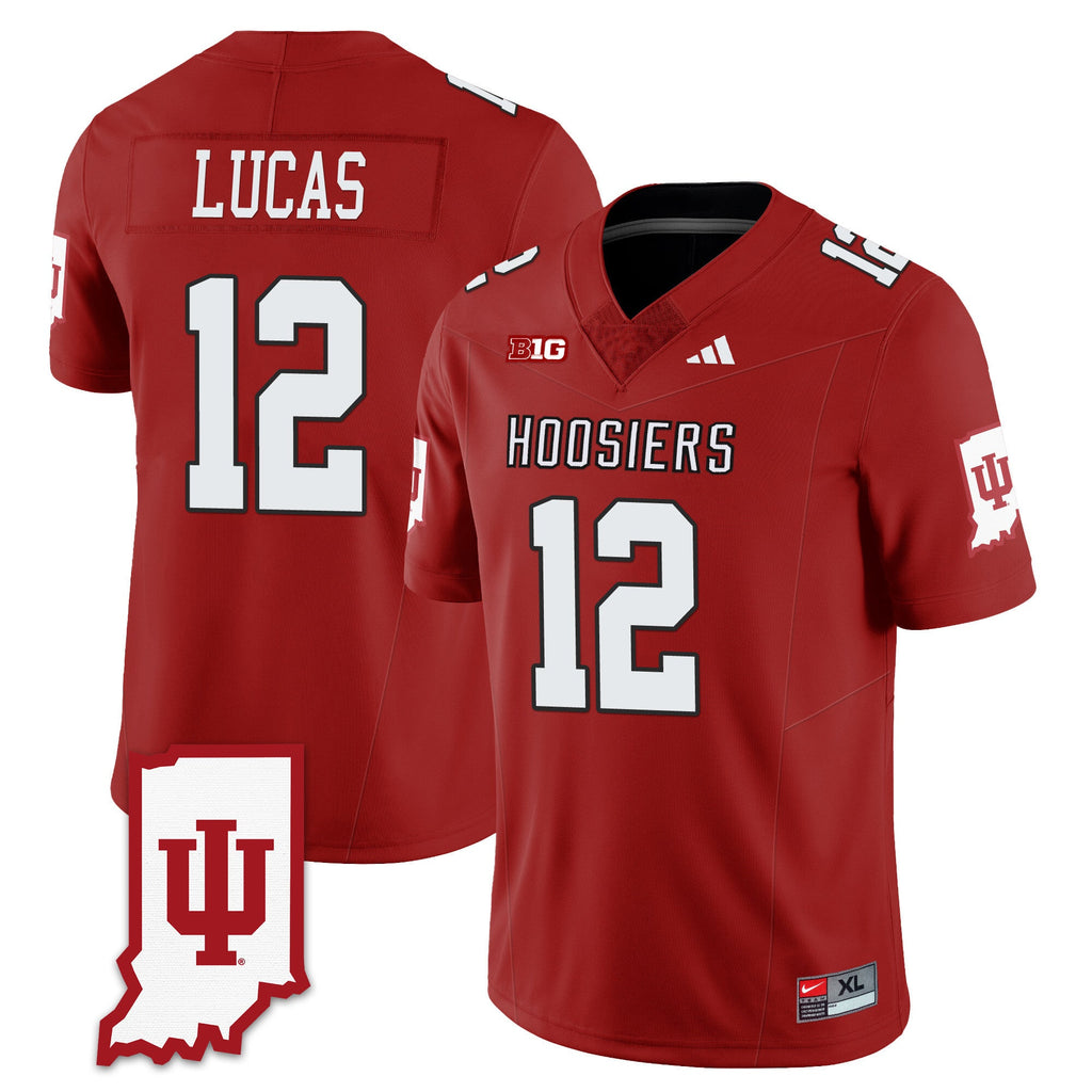 Men's Indiana Hoosiers Football Jersey All Stitched - Indiana Map - image 32