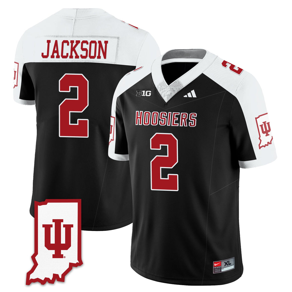 Men's Indiana Hoosiers Football Jersey All Stitched - Indiana Map - image 10