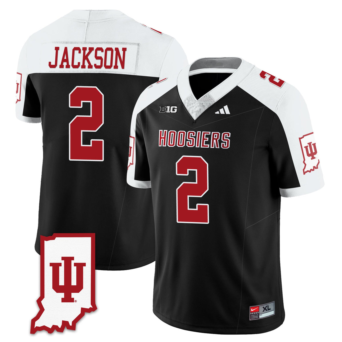 Men's Indiana Hoosiers Football Jersey All Stitched - Indiana Map - image 10