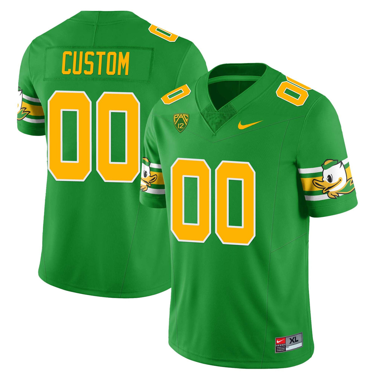 Men’s Oregon Ducks ‘Mighty Oregon’ Throwback Football Custom Uniforms – All Stitched - image 1