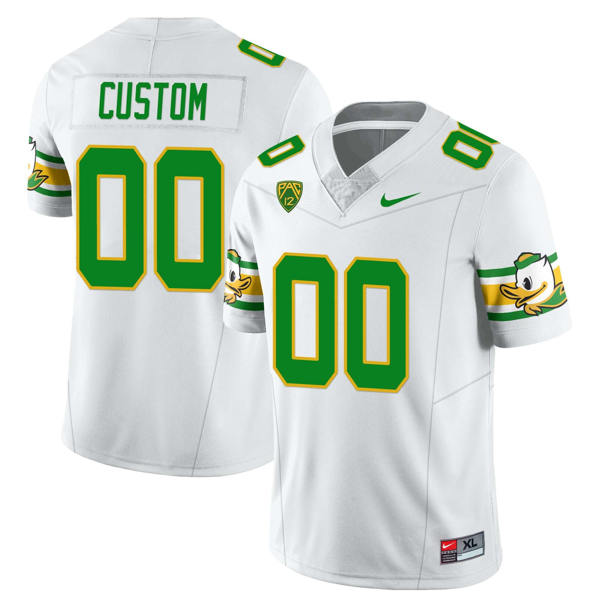 Men’s Oregon Ducks ‘Mighty Oregon’ Throwback Football Custom Uniforms – All Stitched - image 2