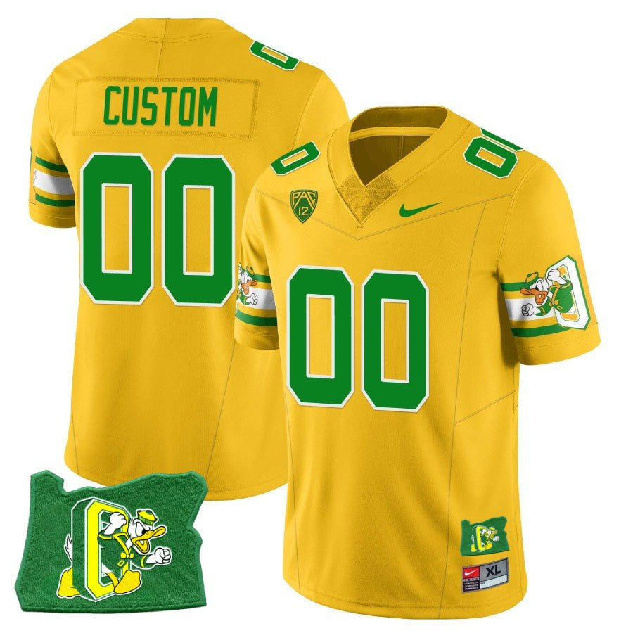 Men’s Oregon Ducks ‘Mighty Oregon’ Throwback Football Stitched Jersey – Oregon State - image 4