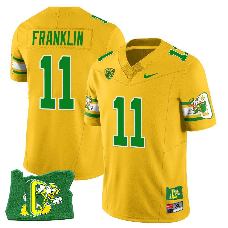 Women’s Oregon Ducks ‘Mighty Oregon’ Throwback Football Stitched Jersey – Oregon State - image 3