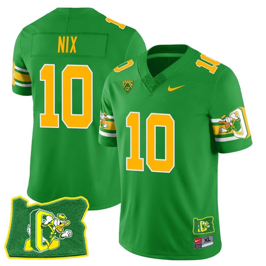 Men’s Oregon Ducks ‘Mighty Oregon’ Throwback Football Stitched Jersey – Oregon State - image 1