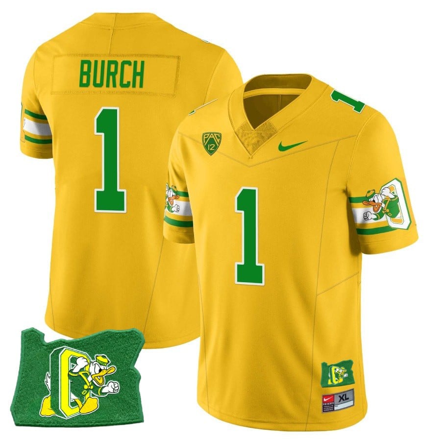 Men’s Oregon Ducks ‘Mighty Oregon’ Throwback Football Stitched Jersey – Oregon State - image 14