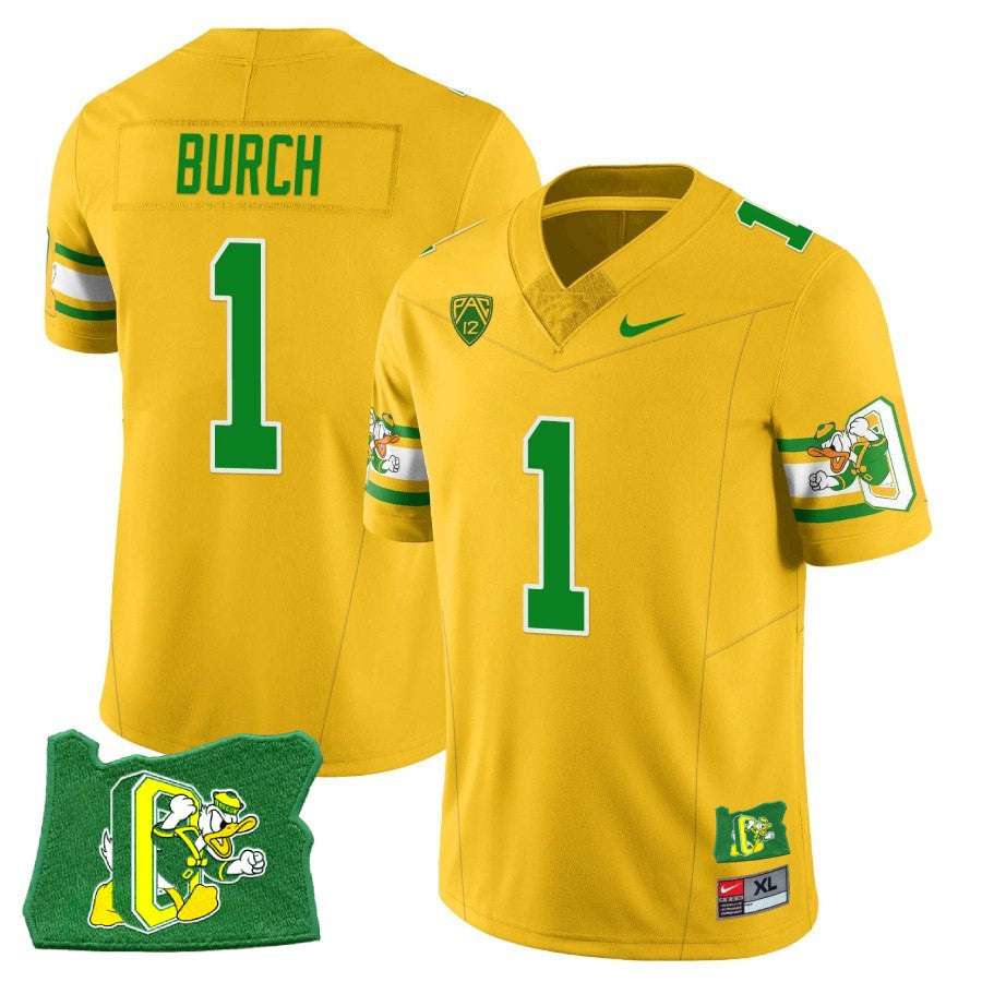 Men’s Oregon Ducks ‘Mighty Oregon’ Throwback Football Stitched Jersey – Oregon State - image 5