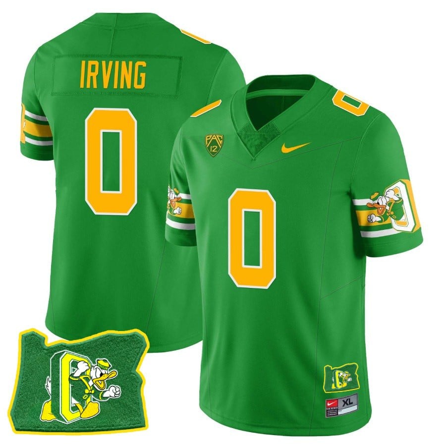 Men’s Oregon Ducks ‘Mighty Oregon’ Throwback Football Stitched Jersey – Oregon State - image 3