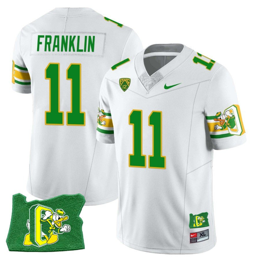 Men’s Oregon Ducks ‘Mighty Oregon’ Throwback Football Stitched Jersey – Oregon State - image 11