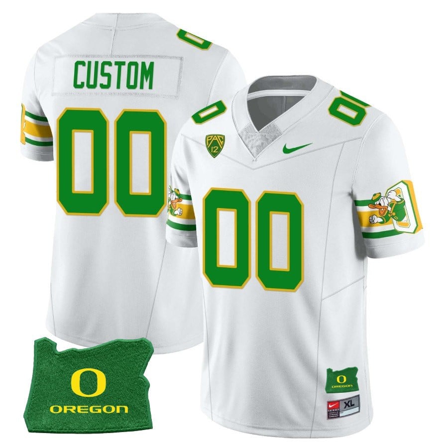 Custom Oregon Ducks ‘Mighty Oregon’ Throwback Football Stitched Jersey – Oregon State - image 5