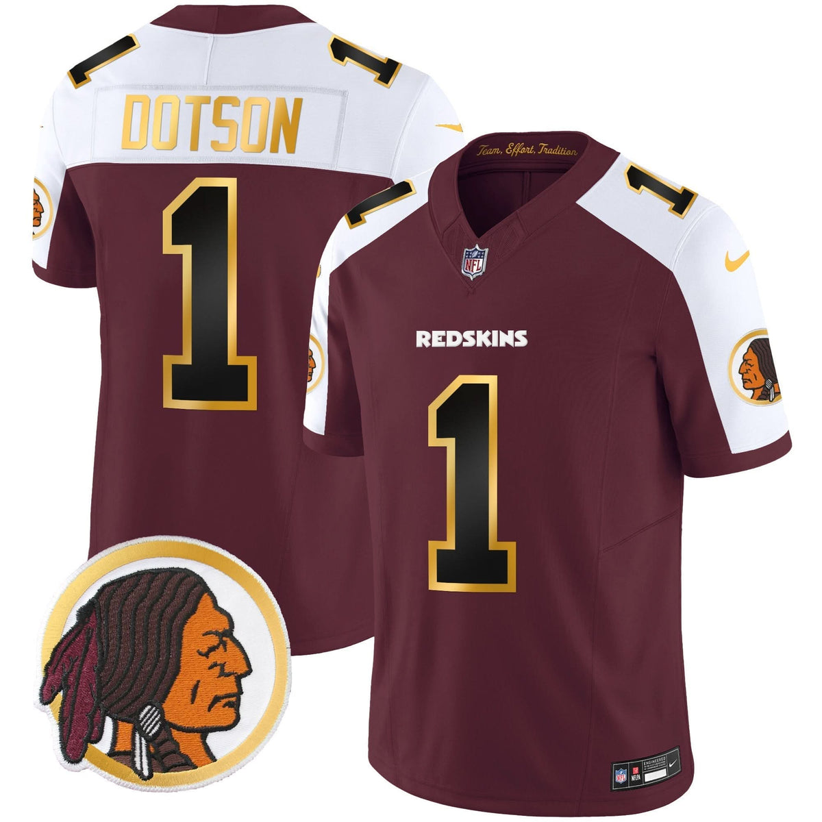 WR Throwback Vapor Gold Trim Jersey - image 5