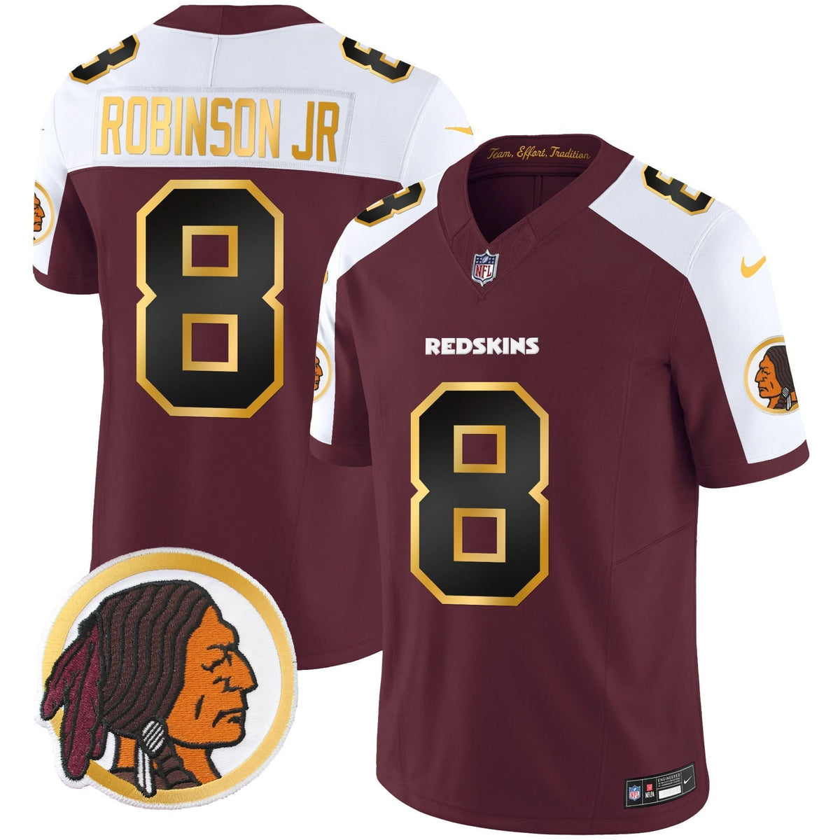 WR Throwback Vapor Gold Trim Jersey - image 3