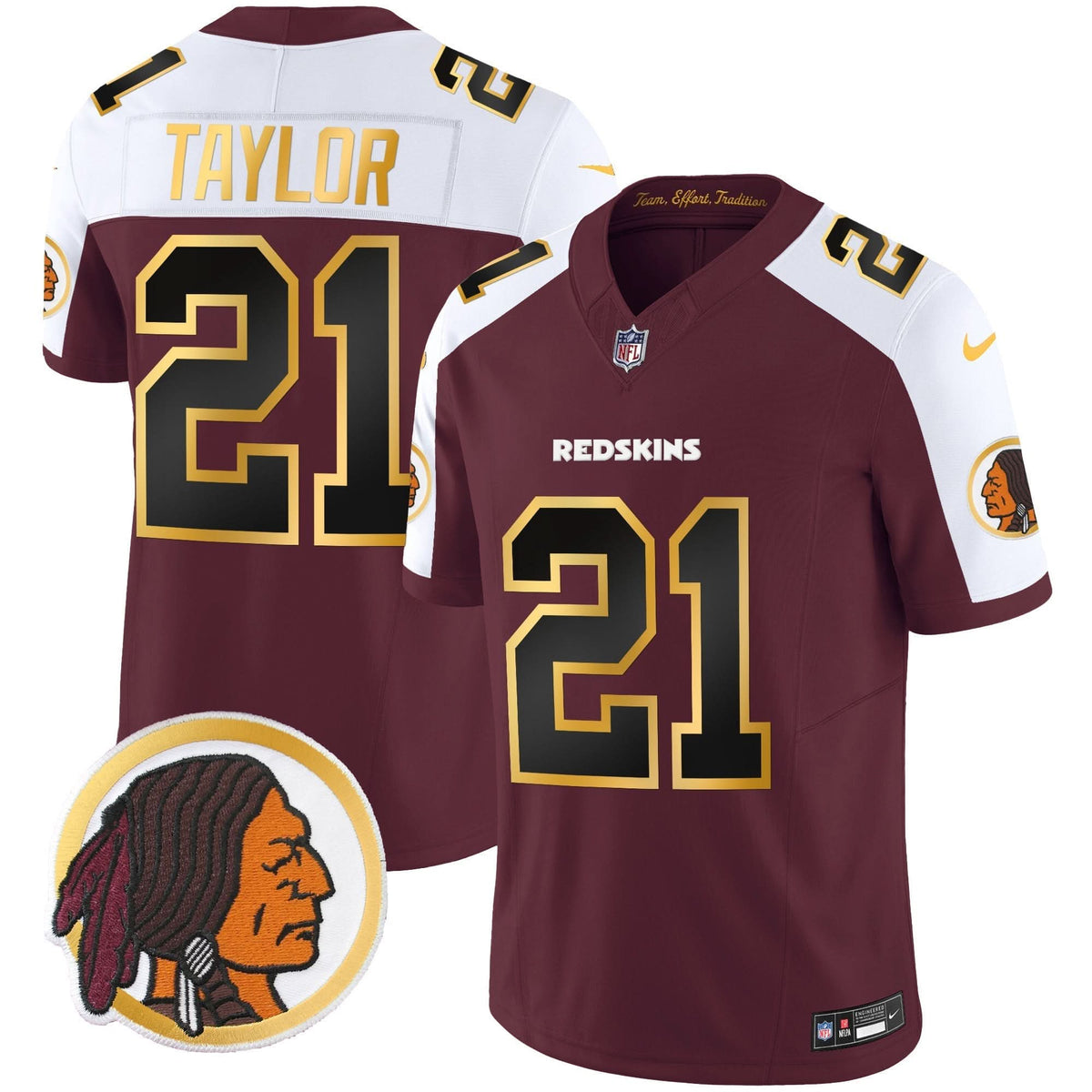 WR Throwback Vapor Gold Trim Jersey - image 4