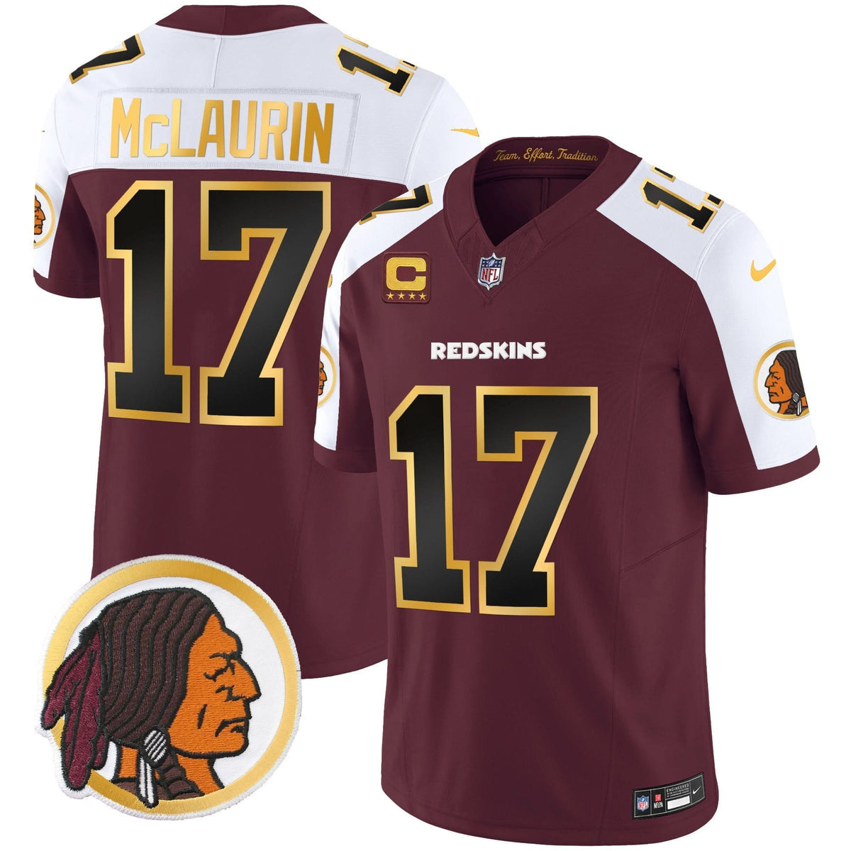 WR Throwback Vapor Gold Trim Jersey - image 1