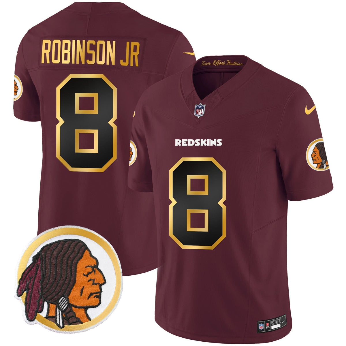WR Throwback Vapor Gold Trim Jersey - image 18