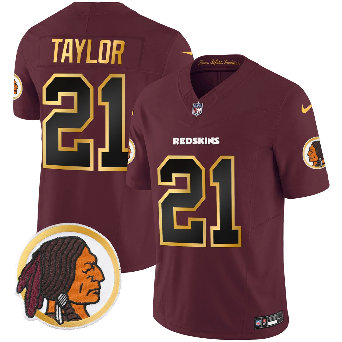 WR Throwback Vapor Gold Trim Jersey - image 19