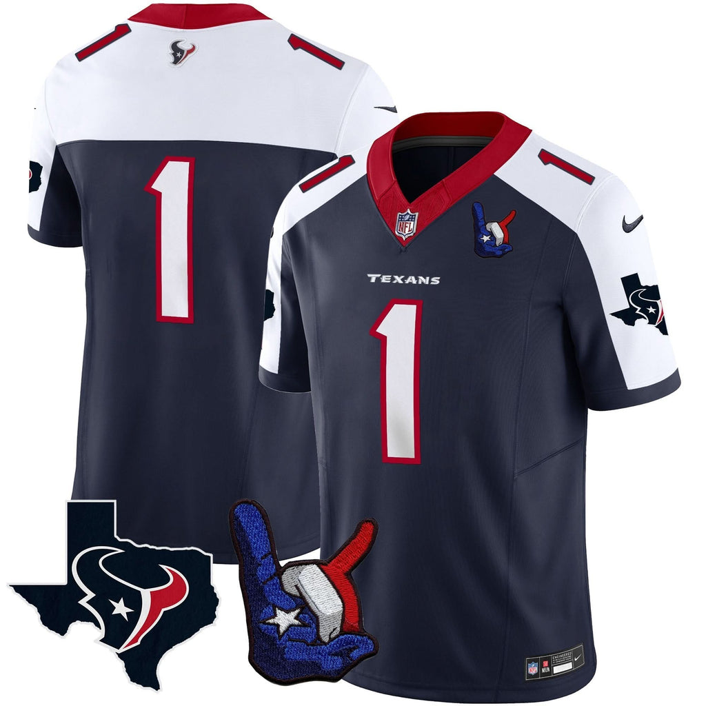 HT Hand Sign Throwing Up The H Vapor Jersey - image 60