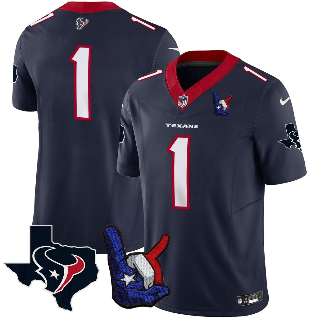 HT Hand Sign Throwing Up The H Vapor Jersey - image 36