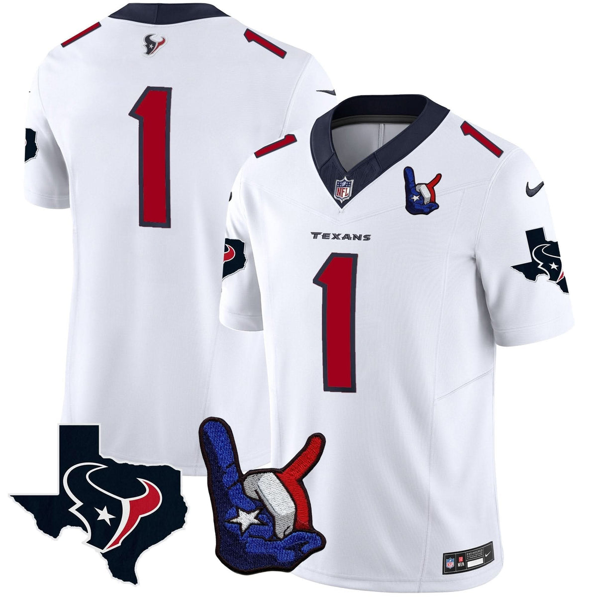 HT Hand Sign Throwing Up The H Vapor Jersey - image 30