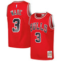 Men's Chicago Bulls Dwyane Wade Mitchell & Ness Red 2016/17 Hardwood Classics Swingman Jersey - image 1