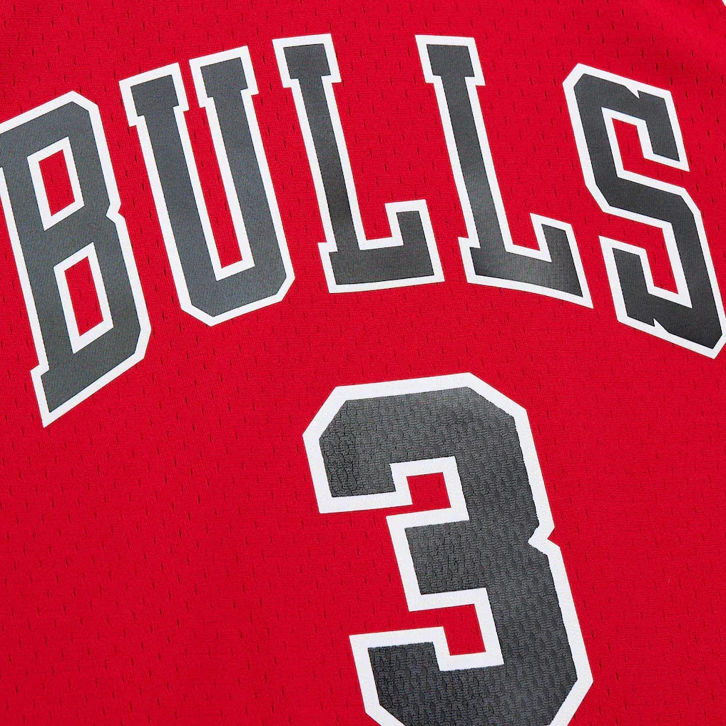 Men's Chicago Bulls Dwyane Wade Mitchell & Ness Red 2016/17 Hardwood Classics Swingman Jersey - image 4