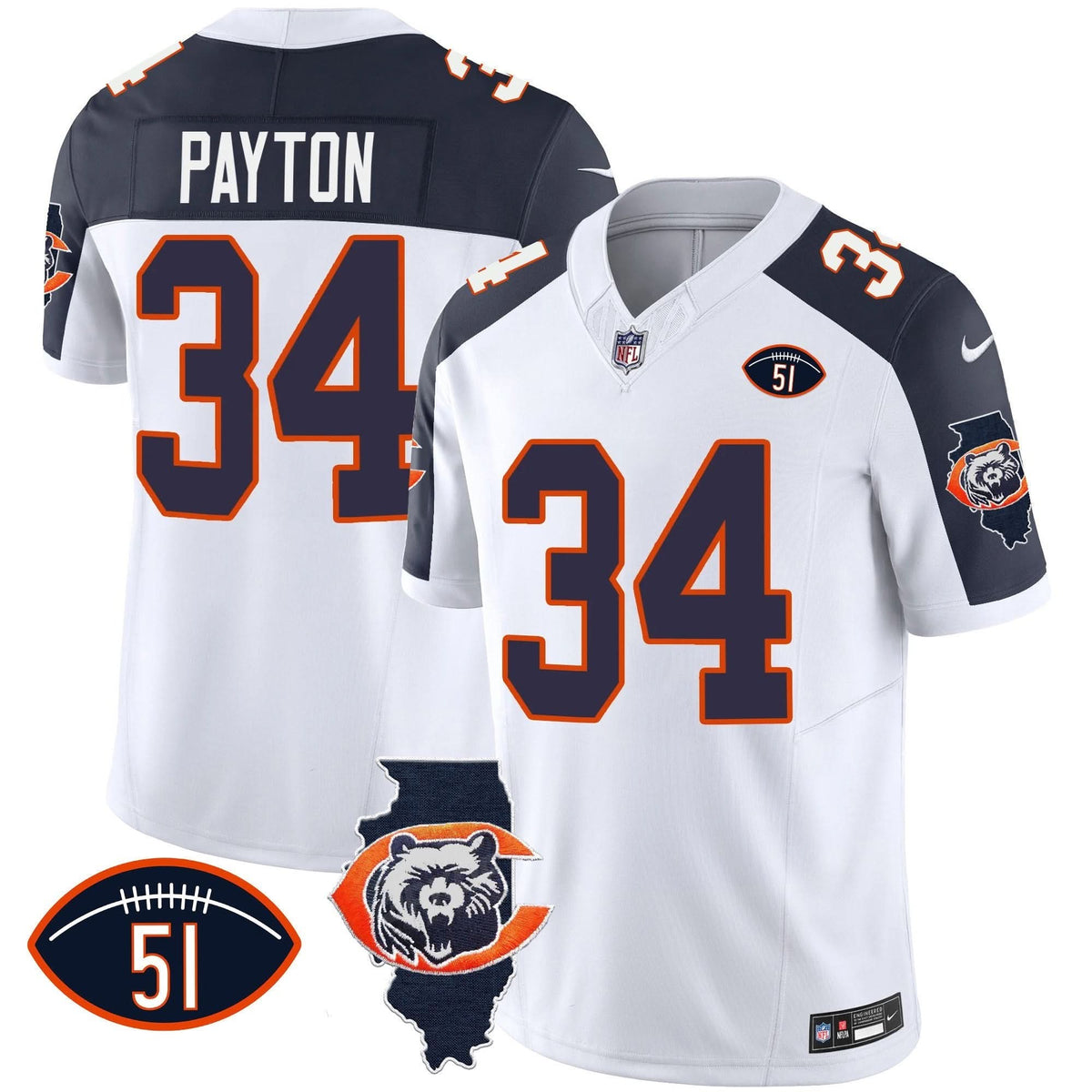 CHI Throwback Illinois Patch Vapor Jersey - image 41