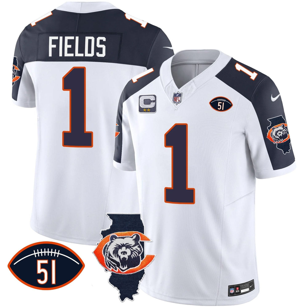 CHI Throwback Illinois Patch Vapor Jersey - image 79