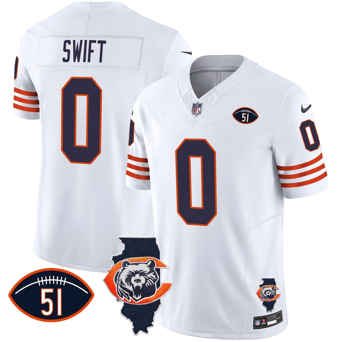 CHI Throwback Illinois Patch Vapor Jersey - image 16