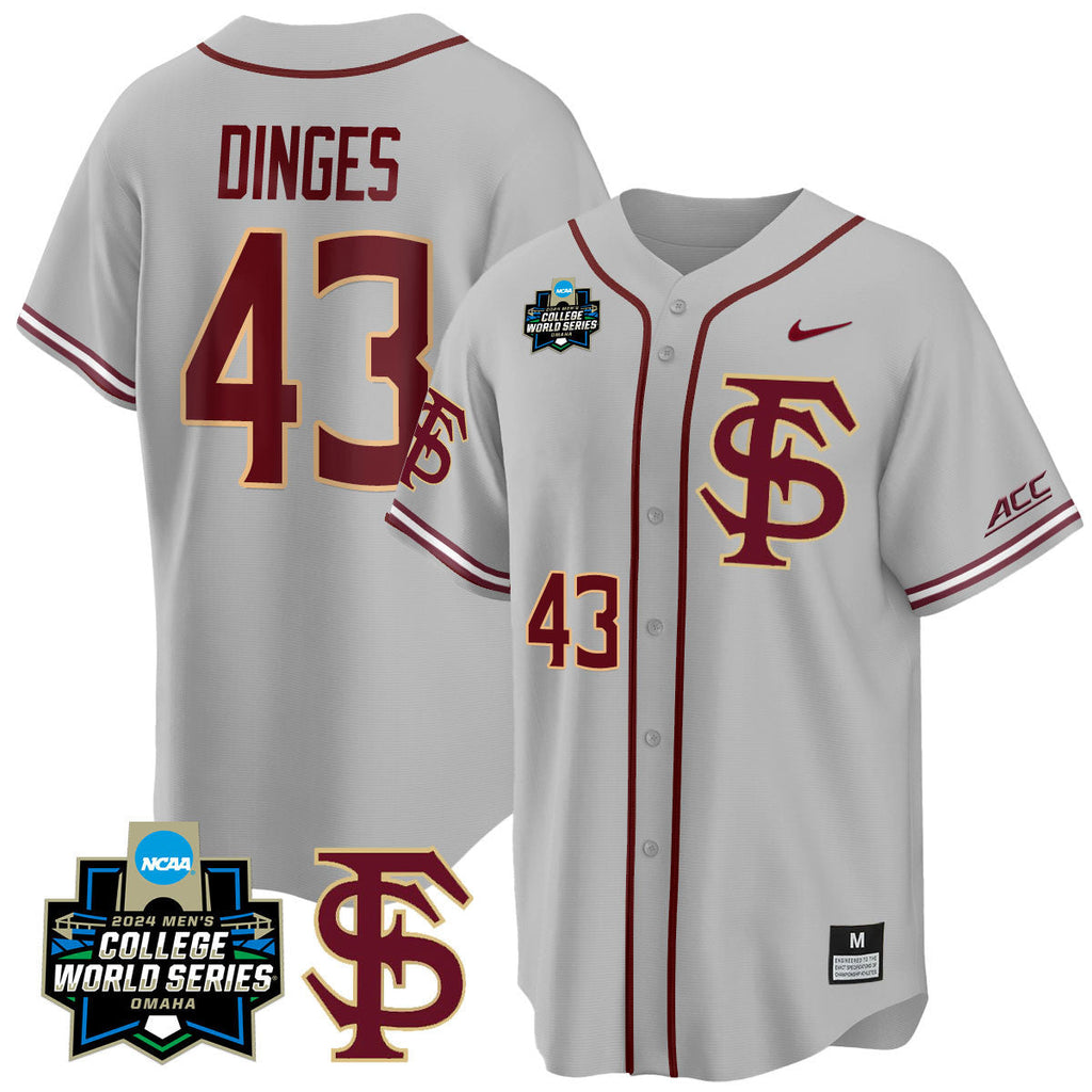Men's Florida State Seminoles 2024 College World Series Vapor Premier Limited Jersey V1 - All Stitched - image 19