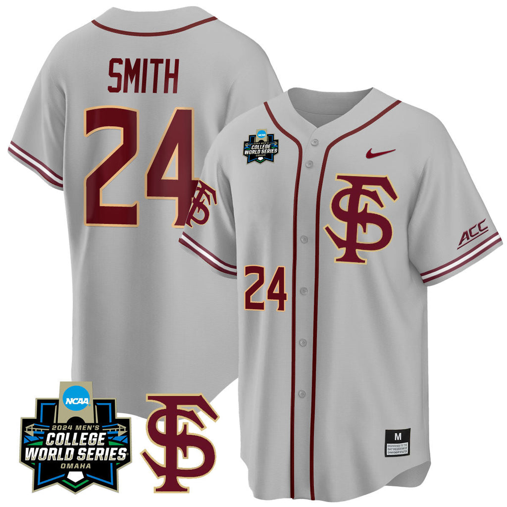 Men's Florida State Seminoles 2024 College World Series Vapor Premier Limited Jersey V1 - All Stitched - image 22