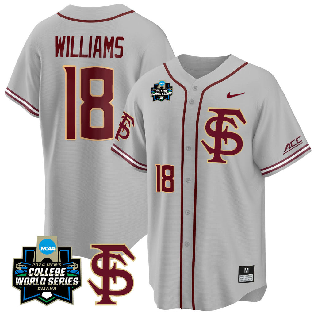 Men's Florida State Seminoles 2024 College World Series Vapor Premier Limited Jersey V1 - All Stitched - image 24
