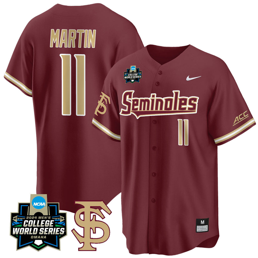 Men's Florida State Seminoles 2024 College World Series Vapor Premier Limited Jersey V1 - All Stitched - image 27