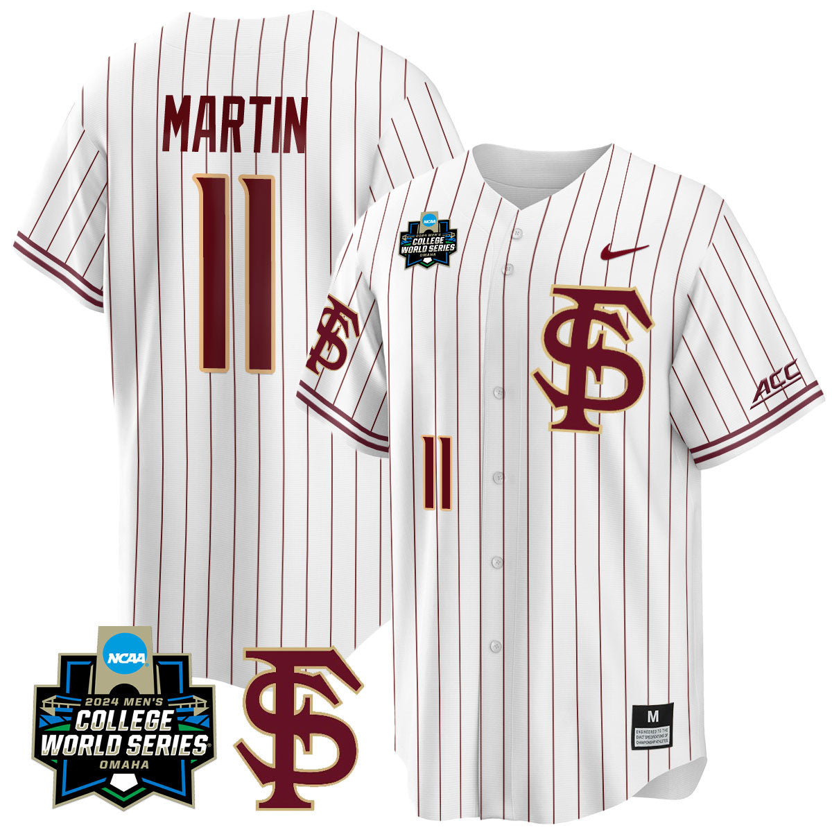 Men's Florida State Seminoles 2024 College World Series Vapor Premier Limited Jersey V1 - All Stitched - image 33