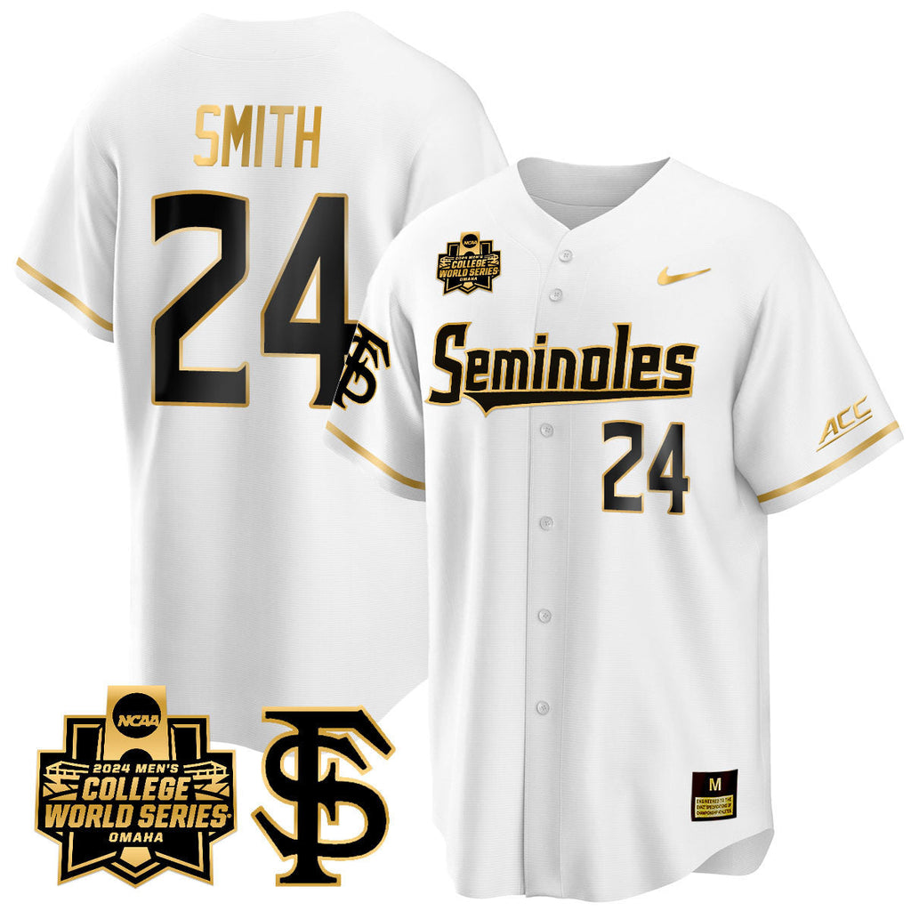 Men's Florida State Seminoles 2024 College World Series Vapor Premier Limited Jersey V1 - All Stitched - image 41